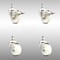 Service Caster 3 Inch 316SS Nylon Wheel Swivel 12mm Threaded Stem Caster Lock Brake, 2PK SCC-SS316TSTTL20S314-NYS-M1215-2-S2 - alternate 1